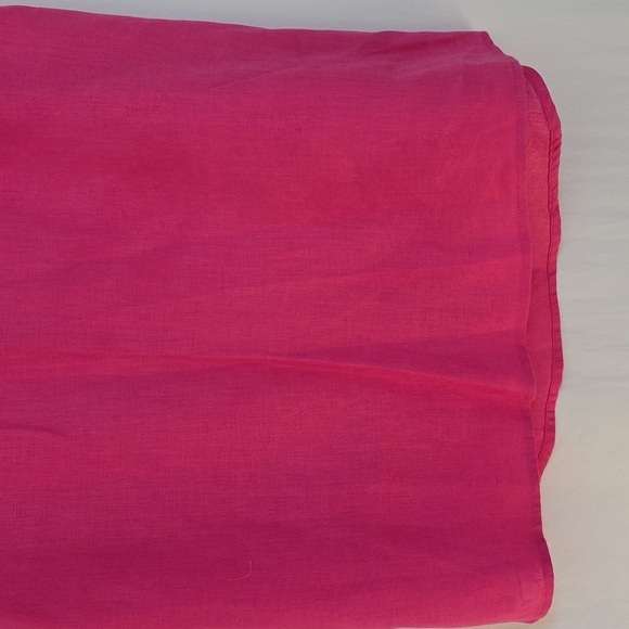 Saks Fifth Avenue Pink Linen Shell Top.  Size Small - Picture 3 of 8
